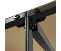 Stoginė, taupe spalvos, 2x2,3m, audinys ir plienas, 180g/m²