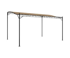 Stoginė, taupe spalvos, 4x3m, audinys ir plienas, 180g/m²