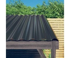 Stogo plokštės, 12vnt., antracito, 100x36cm, plienas