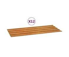 Stogo plokštės, 12vnt., rūdžių, 100x44cm, Corten plienas