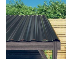 Stogo plokštės, 36vnt., antracito, 80x36cm, plienas