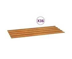 Stogo plokštės, 36vnt., rūdžių, 100x44cm, Corten plienas