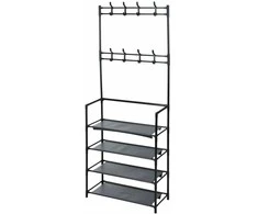 Excellent Houseware Storage solutions Drabužių kabykla su 4 lentynomis, 60x26x155cm