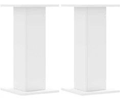 Stovai augalams, 2vnt., balti, 30x30x60cm, apdirbta mediena