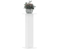 Stovai augalams, 2vnt., balti, 30x30x95cm, apdirbta mediena