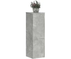 Stovai augalams, 2vnt., betono, 25x25x80cm, apdirbta mediena