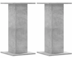Stovai augalams, 2vnt., betono, 30x30x60cm, apdirbta mediena