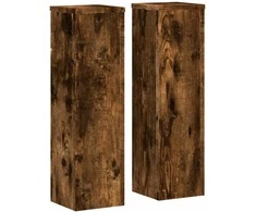 Stovai augalams, 2vnt., dūminiai, 17x17x60cm, apdirbta mediena