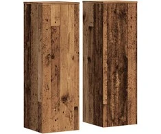 Stovai augalams, 2vnt., medienos, 33x33x100cm, mediena