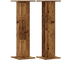 Stovai augalams, 2vnt., sendintos medienos, 30x30x95cm, mediena
