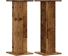 Stovai augalams, 2vnt., sendintos medienos, 30x30x80cm, mediena