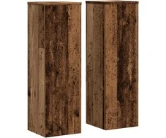 Stovai augalams, 2vnt., sendintos medienos, 25x25x80cm, mediena