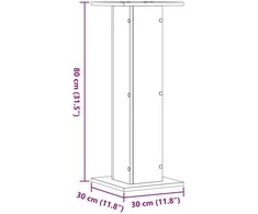 Stovai augalams, 2vnt., sendintos medienos, 30x30x80cm, mediena