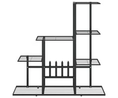 Stovas augalams, juodos spalvos, 94,5x25x88cm, metalas