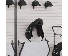 Stovas balnui, juodos spalvos, geležis, montuojamas prie sienos