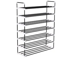 Stovas batams, 7 lentynos, metalinis ir plastikinis, juodas