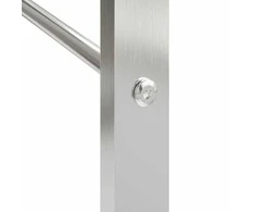 Stovas malkoms, 50x28x132 cm, nerūdijantis plienas