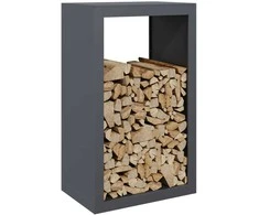 Stovas malkoms, antracito spalvos, 60x40x100cm, plienas