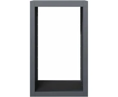 Stovas malkoms, antracito spalvos, 60x40x100cm, plienas
