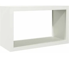 Stovas malkoms, baltos spalvos, 100x40x60cm, plienas