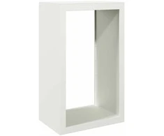Stovas malkoms, baltos spalvos, 60x40x100cm, plienas