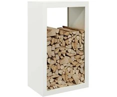 Stovas malkoms, baltos spalvos, 60x40x100cm, plienas