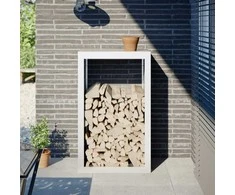 Stovas malkoms, baltos spalvos, 60x40x100cm, plienas