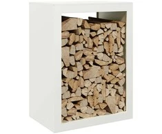 Stovas malkoms, baltos spalvos, 60x40x80cm, plienas