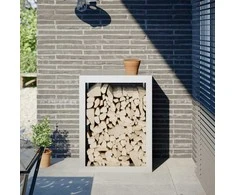 Stovas malkoms, baltos spalvos, 60x40x80cm, plienas