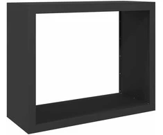 Stovas malkoms, juodos spalvos, 100x40x80cm, plienas
