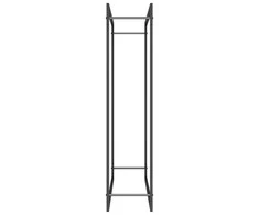 Stovas malkoms, matinės juodos spalvos, 110x28x116cm, plienas