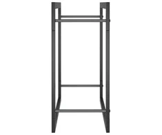 Stovas malkoms, matinės juodos spalvos, 50x28x56cm, plienas