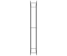 Stovas malkoms, matinės juodos spalvos, 110x28x214cm, plienas