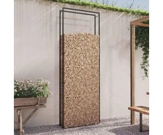 Stovas malkoms, matinės juodos spalvos, 110x28x312cm, plienas
