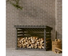 Stovas malkoms, pilkas, 108x73x79cm, pušies medienos masyvas