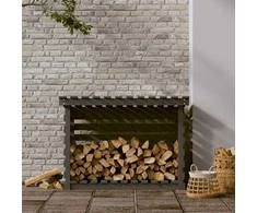 Stovas malkoms, pilkas, 108x73x79cm, pušies medienos masyvas