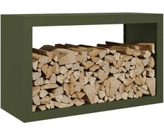 Stovas malkoms, žalios spalvos, 100x40x60cm, plienas