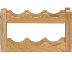 Stovas vynui skirtas 6 buteliams, 37x21x21cm, ąžuolo masyvas