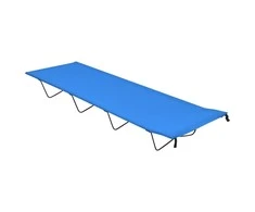 Stovyklavimo gultas, mėlynas, 180x60x19cm, audinys ir plienas