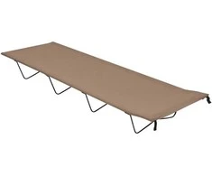 Stovyklavimo gultas, taupe, 180x60x19cm, audinys ir plienas