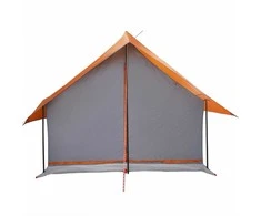 Stovyklavimo palapinė, pilka/oranžinė, penkiavietė