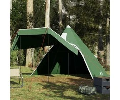 Stovyklavimo palapinė, žalia, penkiavietė, tipi dizaino