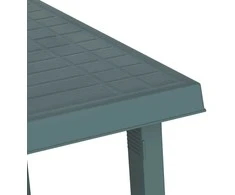 Stovyklavimo stalas, žalias, 79x56x64cm, PP, medienos imitacija