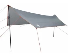 Stovyklavimo tentas, pilkas ir oranžinės, 460x305x210 cm