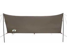 Stovyklavimo tentas, rudas, 462x306x211cm, atsparus vandeniui