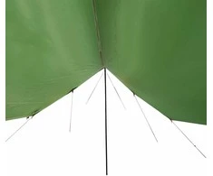Stovyklavimo tentas, žalias, 460x305x210cm, atsparus vandeniui