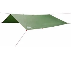 Stovyklavimo tentas, žalias, 500x294cm, atsparus vandeniui