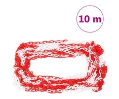 Stulpelių ir 10m plastikinės grandinės rinkinys