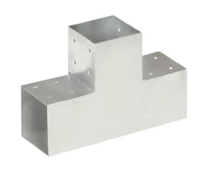 Stulpo sujungimas, 101x101mm, galvanizuotas metalas, T formos