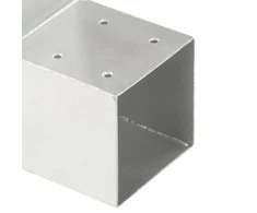 Stulpo sujungimas, 101x101mm, galvanizuotas metalas, L formos
